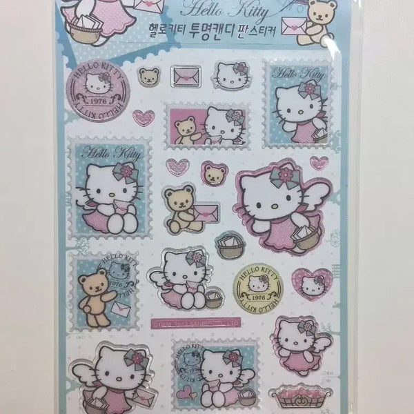 [BUNJANG] Hello Kitty Transparent Candy Sheet Sticker / 헬로키티 투명 캔디 판스티커