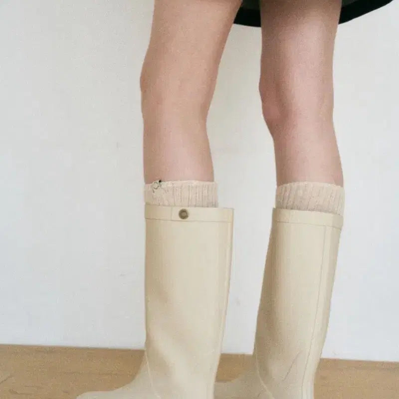 [BUNJANG] Bensimon Long Rain Boots - Sand Beige (38/240) / 벤시몽 레인부츠 롱 38(240) 샌드베이지