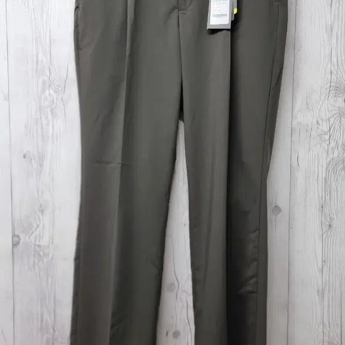 [BUNJANG] Musinsa Standard Cool Wide Hidden Banding Slacks Dusty Khaki / [택 달린 새상품] 무신사스탠다드 쿨 와이드 히든밴딩 슬랙스 더스티카키