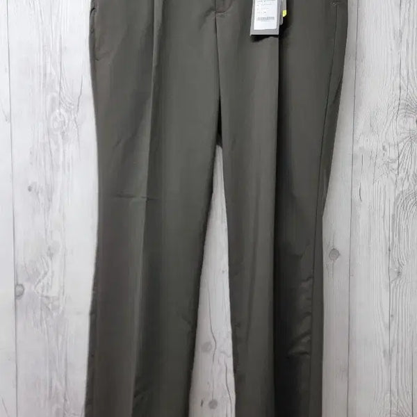 [BUNJANG] Musinsa Standard Cool Wide Hidden Banding Slacks Dusty Khaki / [택 달린 새상품] 무신사스탠다드 쿨 와이드 히든밴딩 슬랙스 더스티카키