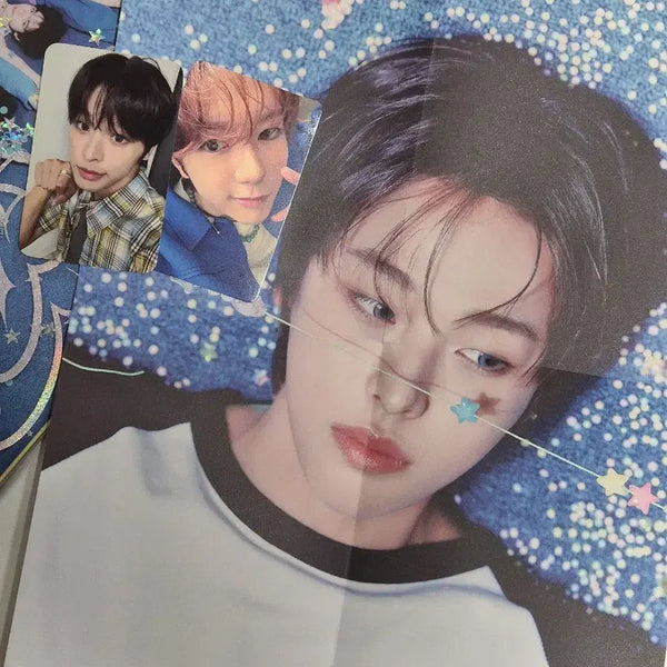 [BUNJANG] NCT WISH Riiku Jikji Poster, Ryō POB Photocard Bundle Set / [일괄] 엔시티위시 팝팝 리쿠 접지포스터 특전 포카 료
