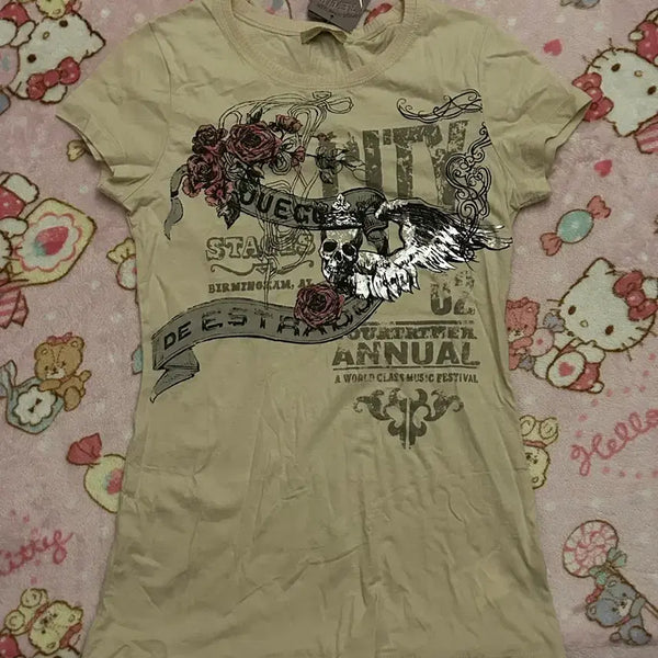 [BUNJANG] Skinny Mini Vintage Punk T-Shirt / 스키니미니 빈티지 펑크 티셔츠