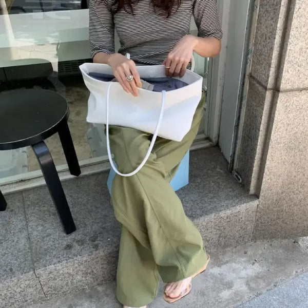 [BUNJANG] Plate K Leather Bag White / plate 플레이트 케이레더백. 화이트 새상품