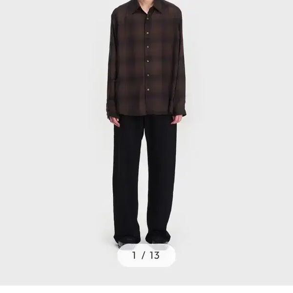 [BUNJANG] Bellier Breeze Chiko Shirt Brown Check / 벨리에 브리즈 치코 셔츠 브라운 체크 05