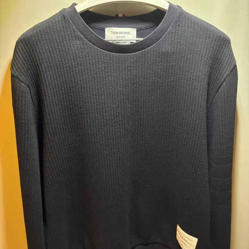 [BUNJANG] Thom Browne Seersucker Loopback Sweatshirt Navy Size 1 / 톰브라운 맨투맨 팝니다
