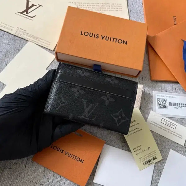 [BUNJANG] Louis Vuitton Monogram Card Holder Black / 루이비통 모노그램 카드지갑 블랙