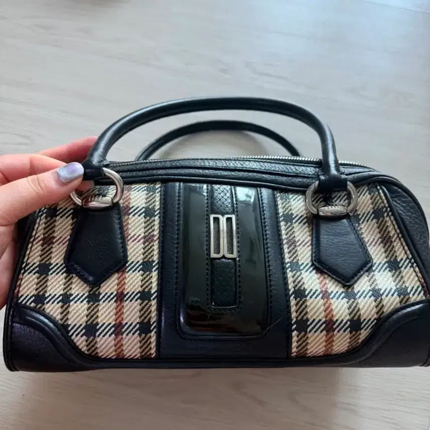 [BUNJANG] Daks Check Tote Bag Black / 닥스 체크 토트백 블랙
