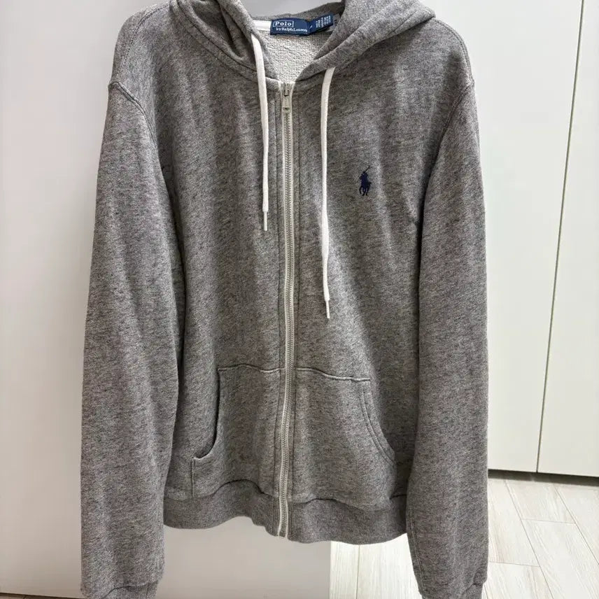 [BUNJANG] Polo Ralph Lauren Dark Heather Grey Hoodie Zip-Up (M) / 폴로 랄프로렌 후드집업(다크 빈티지 헤더 색상, M 사이즈)