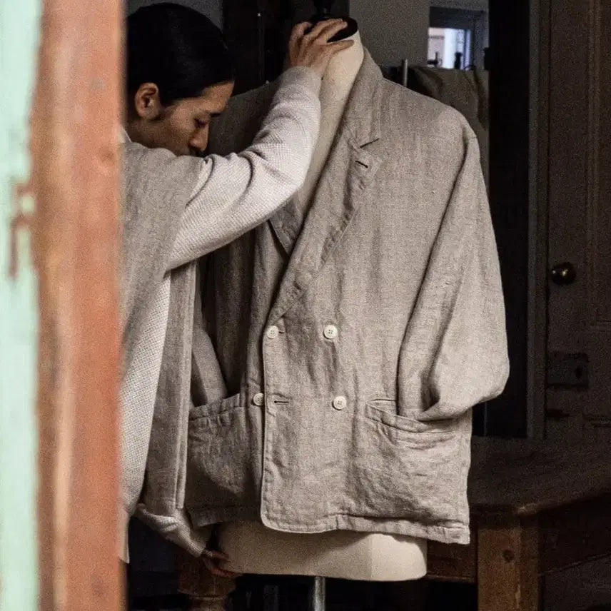 [BUNJANG] Nest Robe Contact Linen Canvas Jacket / 네스트로브컨팩트 린넨 캔버스 자켓