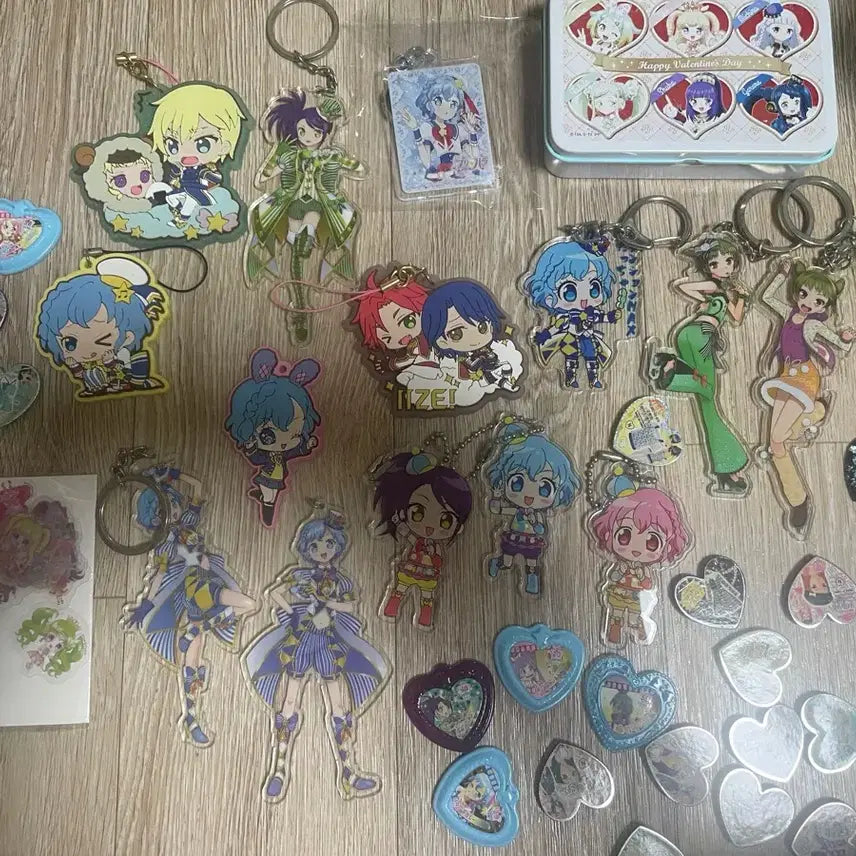 [BUNJANG] Prism Stone PriPara i-Para Acrylic Keyring & Tin Case Bundle Set / 프리즘스톤 프리파라 아이파라 아크릴 키링 스톤 일괄