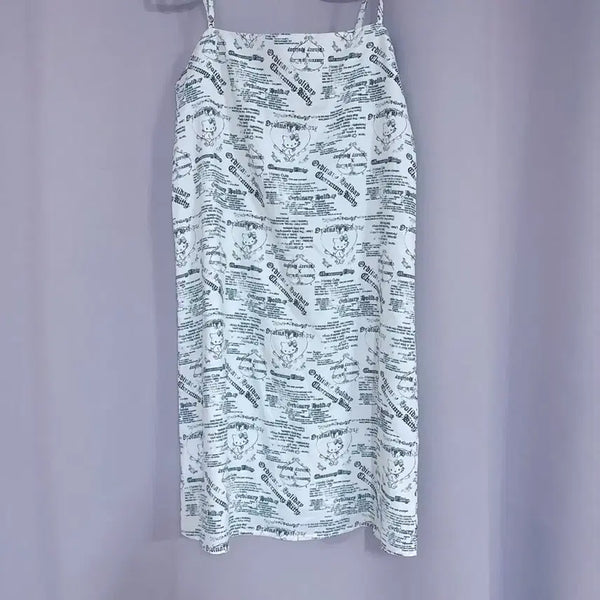 [BUNJANG] Ordinary Holiday Hello Kitty Pattern Strap Dress / Ordinary Holiday 헬로키티 패턴 끈 원피스