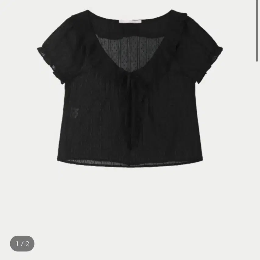 [BUNJANG] YUSOP Jane Ruffle Blouse (Black) / 유솝 블라우스 Jane ruffle blouse (black) 제인 블라우스