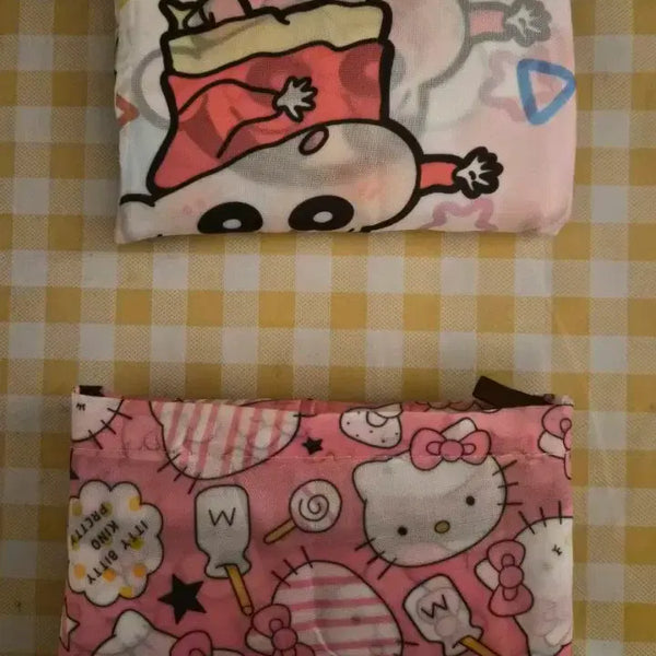 [BUNJANG] Crayon Shin-chan x Hello Kitty Shopping Basket / 짱구 헬로키티 장바구니 (새상품)