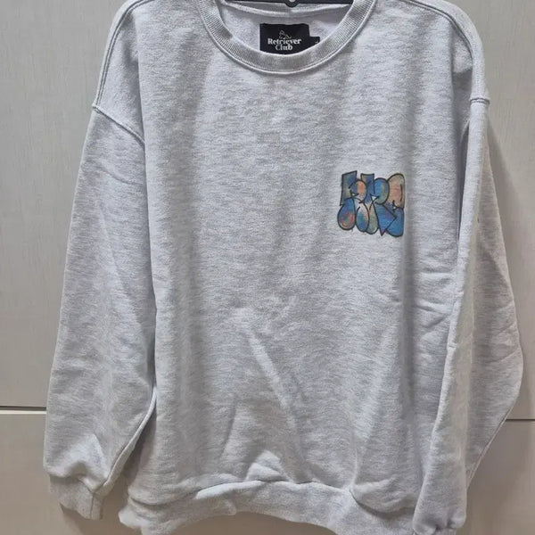 [BUNJANG] Retriever Club Sweatshirt Light Grey L / 리트리버클럽 맨투맨 라이트 그레이 L