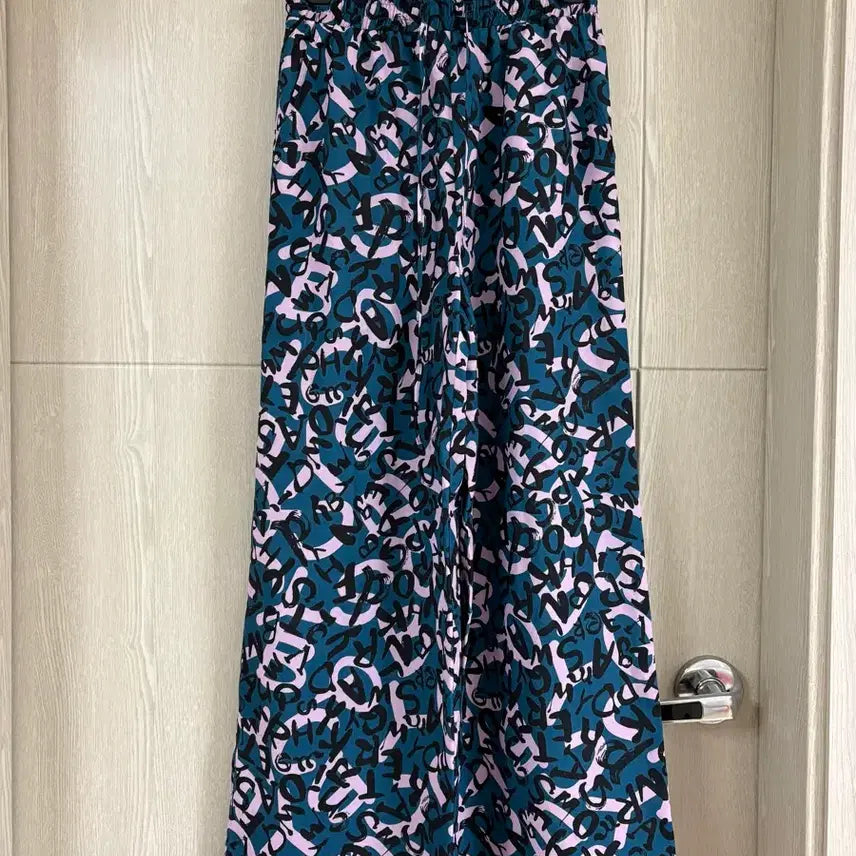 [BUNJANG] Pattern Wide Slacks Pants / 패턴 와이드 팬츠