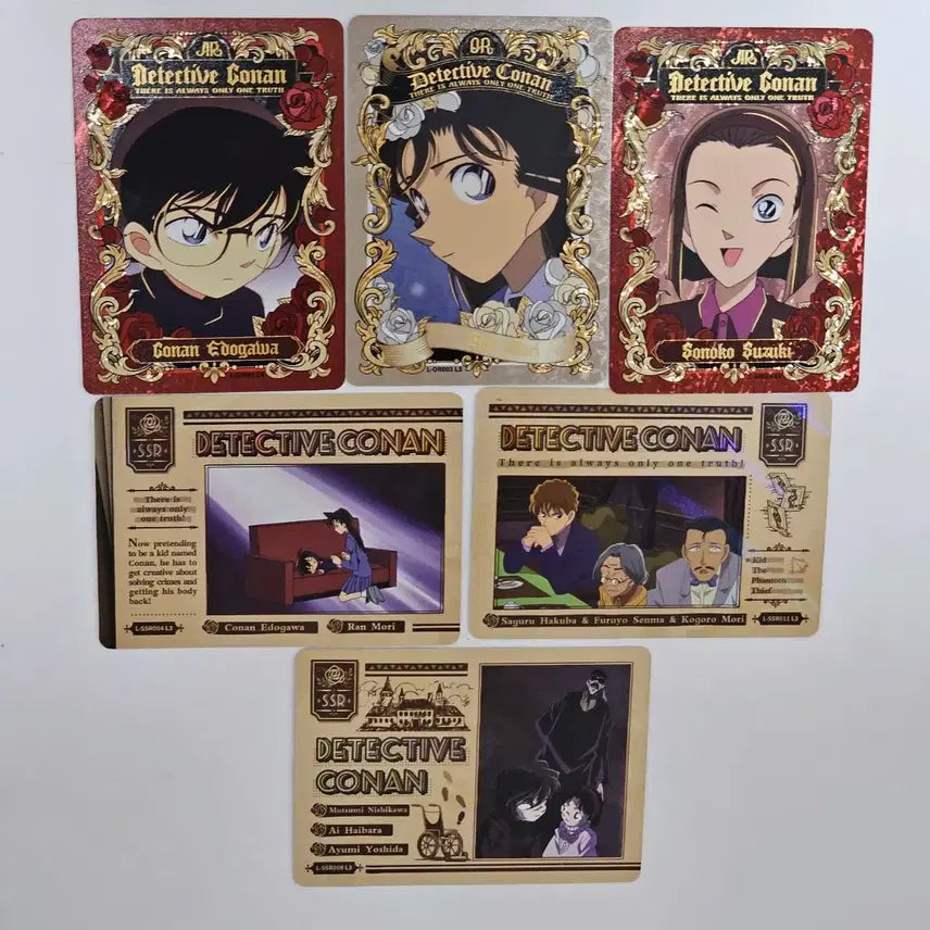 [BUNJANG] Detective Conan Kayou SSR OR AR Card Bundle Set (Conan, Ran) / 일괄 코난 카유 중국 kayou SSR OR AR 카드 코난 란 보라