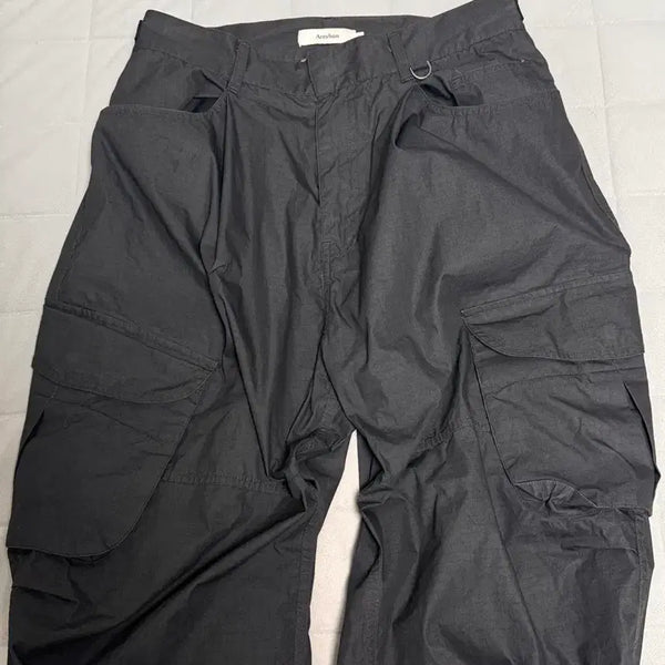 [BUNJANG] Arban Washed Charcoal Military Combat Cargo Pants / 아르반 밀리터리 컴뱃 카고 팬츠 워시드 차콜
