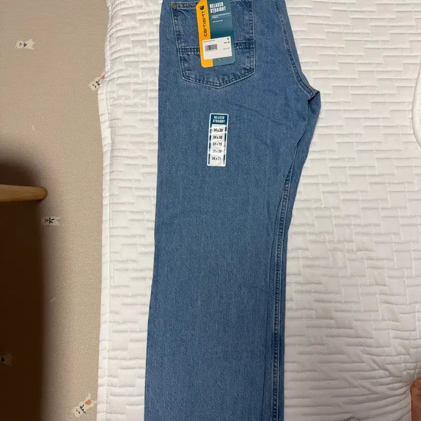 [BUNJANG] Carhartt Straight Denim Pants W34 L30 Cove / 칼하트 스트레이트 데님 W34 L30