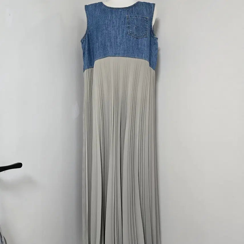 [BUNJANG] Michaa Pleated Long Dress / 새상품) it Michaa 플리츠 롱 롱원피스
