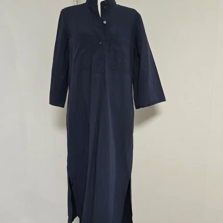 [BUNJANG] COS Navy Jersey Blend Short-Sleeve Long Dress / cos  코스 반팔 셔츠 롱원피스