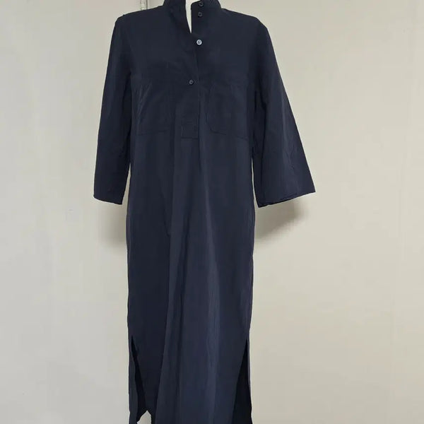[BUNJANG] COS Navy Jersey Blend Short-Sleeve Long Dress / cos  코스 반팔 셔츠 롱원피스