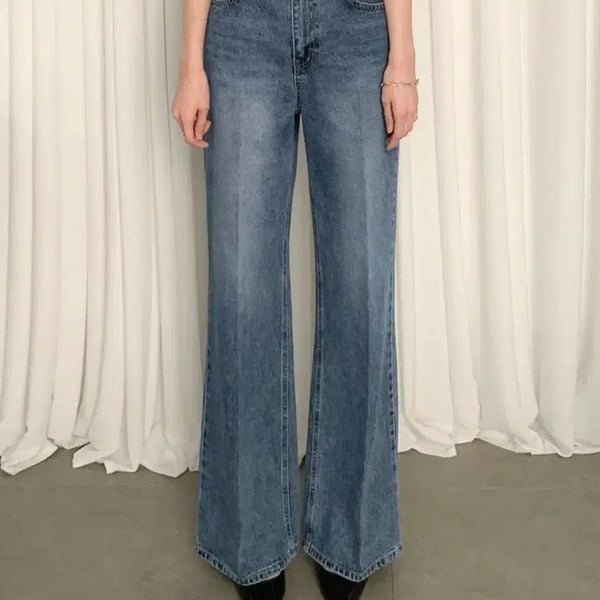 [BUNJANG] Cosette Semi Flare Denim Pants (Medium Length/M) / 사색 코제트 세미 플레어 데님 팬츠 새상품  (중간기장/M)