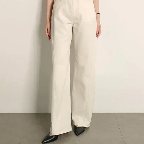[BUNJANG] SAEK RIEU Curved Straight Denim Pants (Mid Length/M) / 사색 리에주 커브드 스트레이트 데님 팬츠 (중간기장/M)