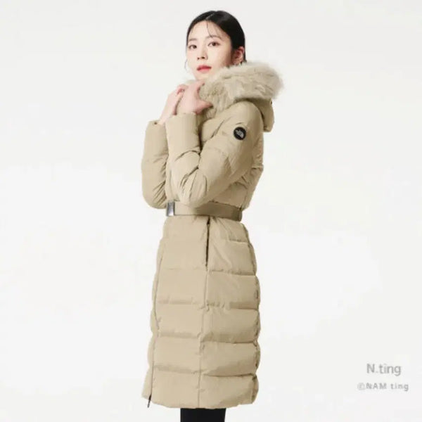 [BUNJANG] The North Face Marana Women's Long Padded Coat Beige M / 노스페이스 마라나 여성 롱패딩 새상품 M
