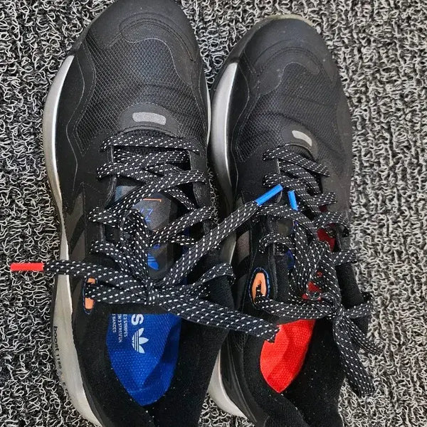 [BUNJANG] Adidas ZX 2K Boost Black Sneakers / 아디다스 ZX 2K 부스트 블랙 운동화250