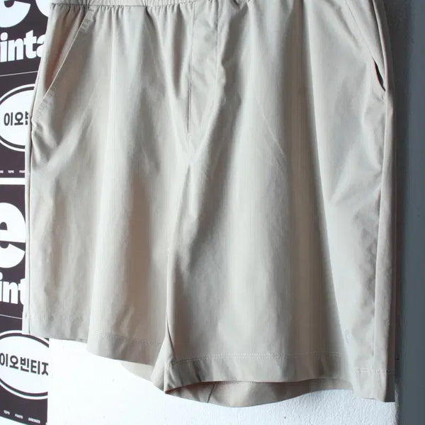 [BUNJANG] TOPTEN Banding Beige Shorts Pants Poly / (XL-2XL) 탑텐 반바지 팬츠 밴딩 베이지 폴리-P10472
