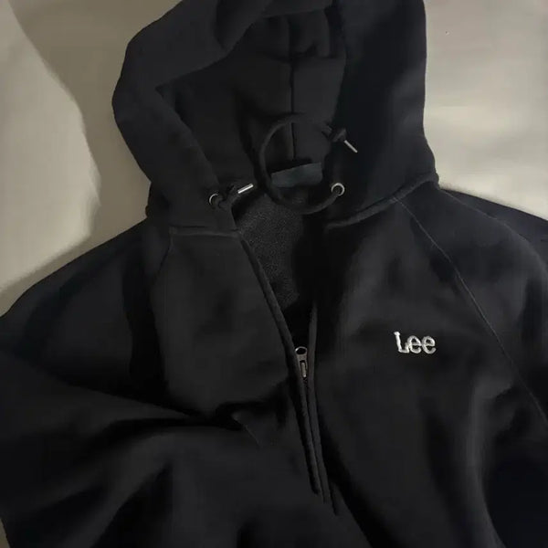 [BUNJANG] Lee Black Hooded Zip-Up / Lee 후드집업 블랙