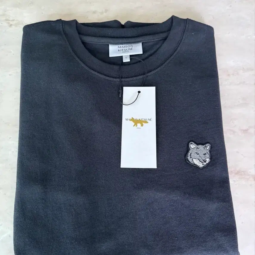 [BUNJANG] Maison Kitsuné Black Fox Head Short Sleeve T-Shirt / (새상품)메종키츠네 그레이 폭스헤드 반팔티 블랙