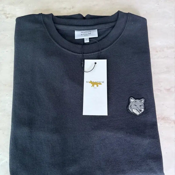 [BUNJANG] Maison Kitsuné Black Fox Head Short Sleeve T-Shirt / (새상품)메종키츠네 그레이 폭스헤드 반팔티 블랙