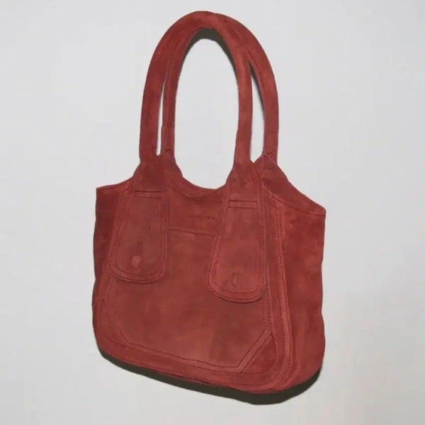 [BUNJANG] Palomawool Cornelia Red Suede Shoulder Bag / 팔로마울 no.1714 코넬리아 레드