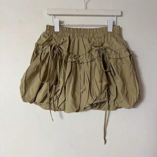 [BUNJANG] Women's Pumpkin Ribbon Skirt / 새상품 여자 펌킨 리본 스커트