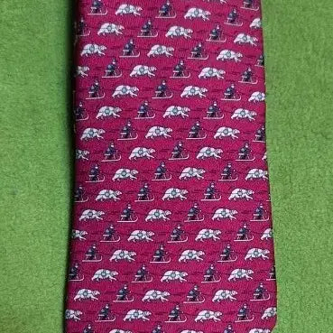 [BUNJANG] Hermès Bear Pattern Tie / 에르메스 넥타이