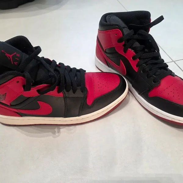 [BUNJANG] Air Jordan 1 Mid Bred US 9 / 조던1 미드 브레드 270