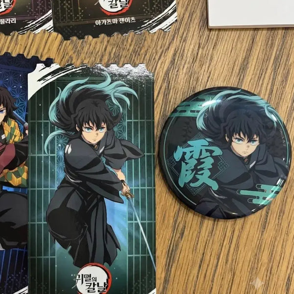 [BUNJANG] Demon Slayer Muichiro Tokito Can Badge Bundle Set / 귀멸의 칼날 토키토 무이치로 캔뱃지 특전 일괄