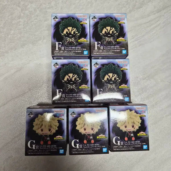[BUNJANG] My Hero Academia Ichiban Kuji F Prize G Prize Chocoinoco Figures (7, Sealed) / 나의 히어로 아카데미아 나히아 쿠지 제일복권 F상G상 7개(미개봉)
