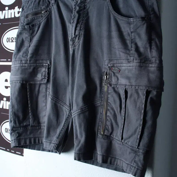 [BUNJANG] Buckaroo Cargo Shorts Charcoal Aging Sun Fading (L-XL) / (L-XL) 버커루 반바지 팬츠 카고 차콜 에이징 썬페이딩-P10501