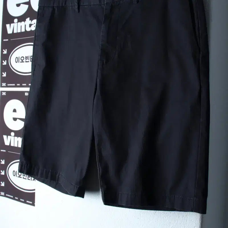 [BUNJANG] Giordano Chino Shorts / (XL) 지오다노 반바지 팬츠 치노 무지 블랙-P10502