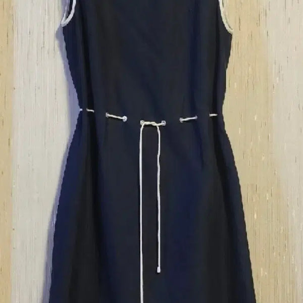 [BUNJANG] Hazzys Linen Blend Dress Navy / 헤지스 린넨원피스90