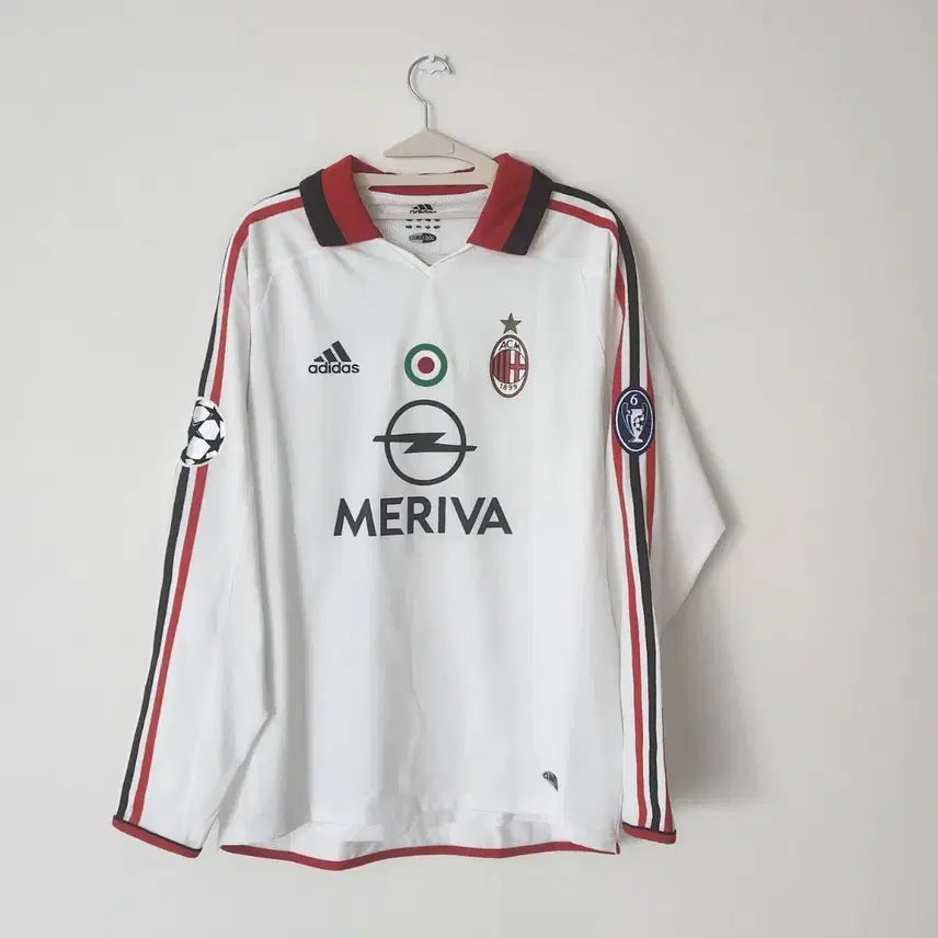 [BUNJANG] AC Milan 2003-2004 Player Issue Long Sleeve Away Jersey - Shevchenko / 03-04 AC 밀란 어웨이 지급용 긴팔 셰브첸코