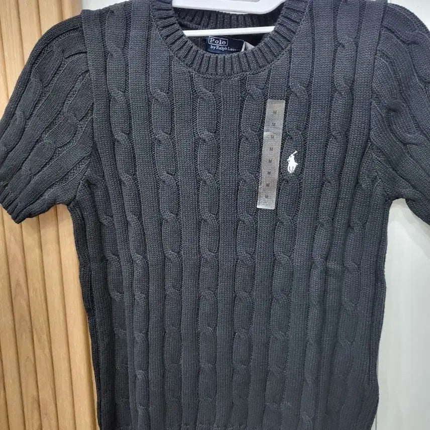 [BUNJANG] Polo Ralph Lauren Cable Knit Sweater Navy Size M / 폴로 랄프로렌 케이블 니트  M