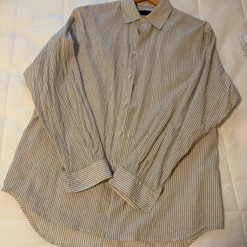[BUNJANG] MUDL Oversized Stripe Shirt Size 1 / 머듈 오버사이즈 스트라이프 셔츠 1 사이즈