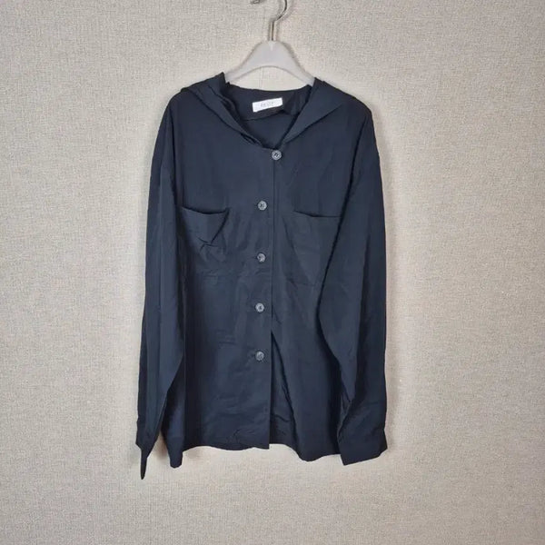 [BUNJANG] Navy Black Hooded Blouse Jacket / (#66,77추천)고급 큐프라레이온혼방 네이비블랙 후드 블라우스