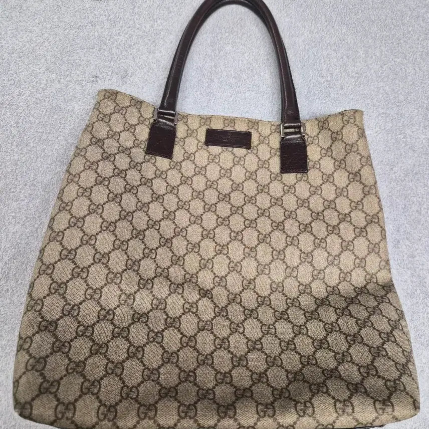 [BUNJANG] Gucci GG Supreme Tote Bag Brown / 구찌 GG 슈프림 토트백 브라운