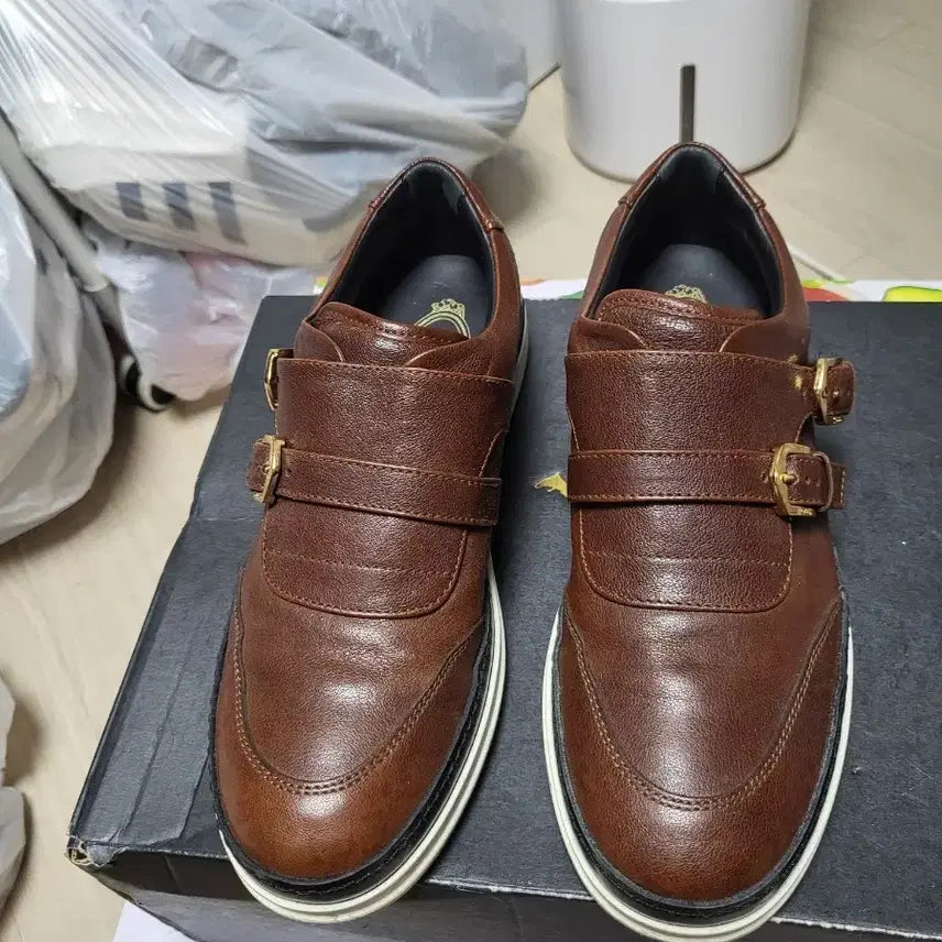 [BUNJANG] TOD'S Men's Double Monk Strap Shoes Brown Size 36.5 / TOD'S 남성 더블 몽크 스트랩 슈즈 36 1/2 상태매우좋음
