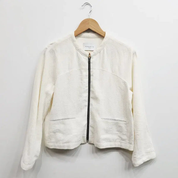 [BUNJANG] Sandro Women's Linen Jacket / 산드로 여성 린넨 자켓 55 여자 마 쟈켓 55
