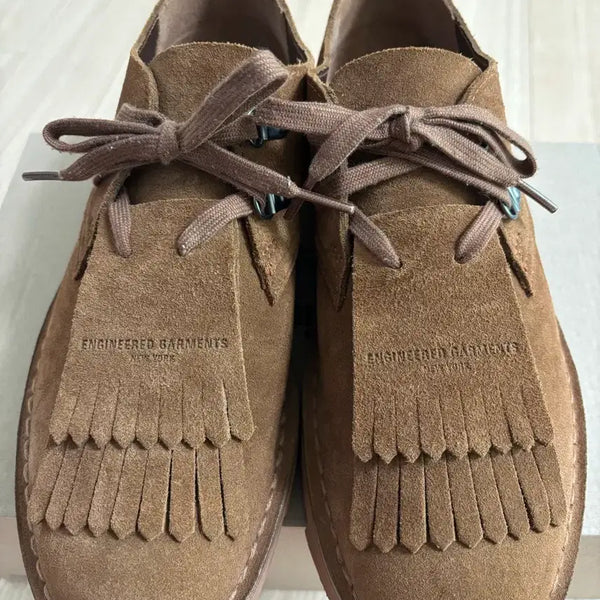 [BUNJANG] Clarks x Engineered Garments Suede Tassel Loafers / 클락스 X 엔지니어드가먼츠